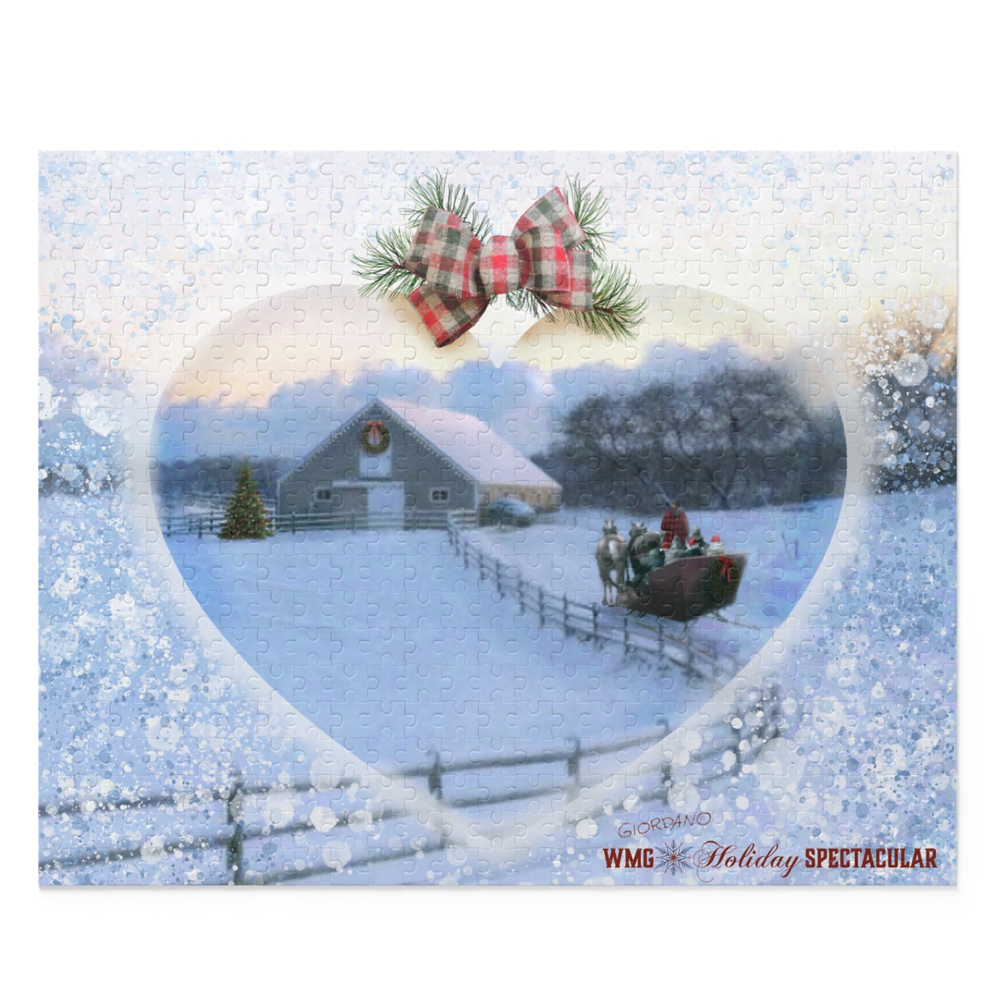 HEART & SLEIGH Holiday Puzzle (252 & 500-Piece)
