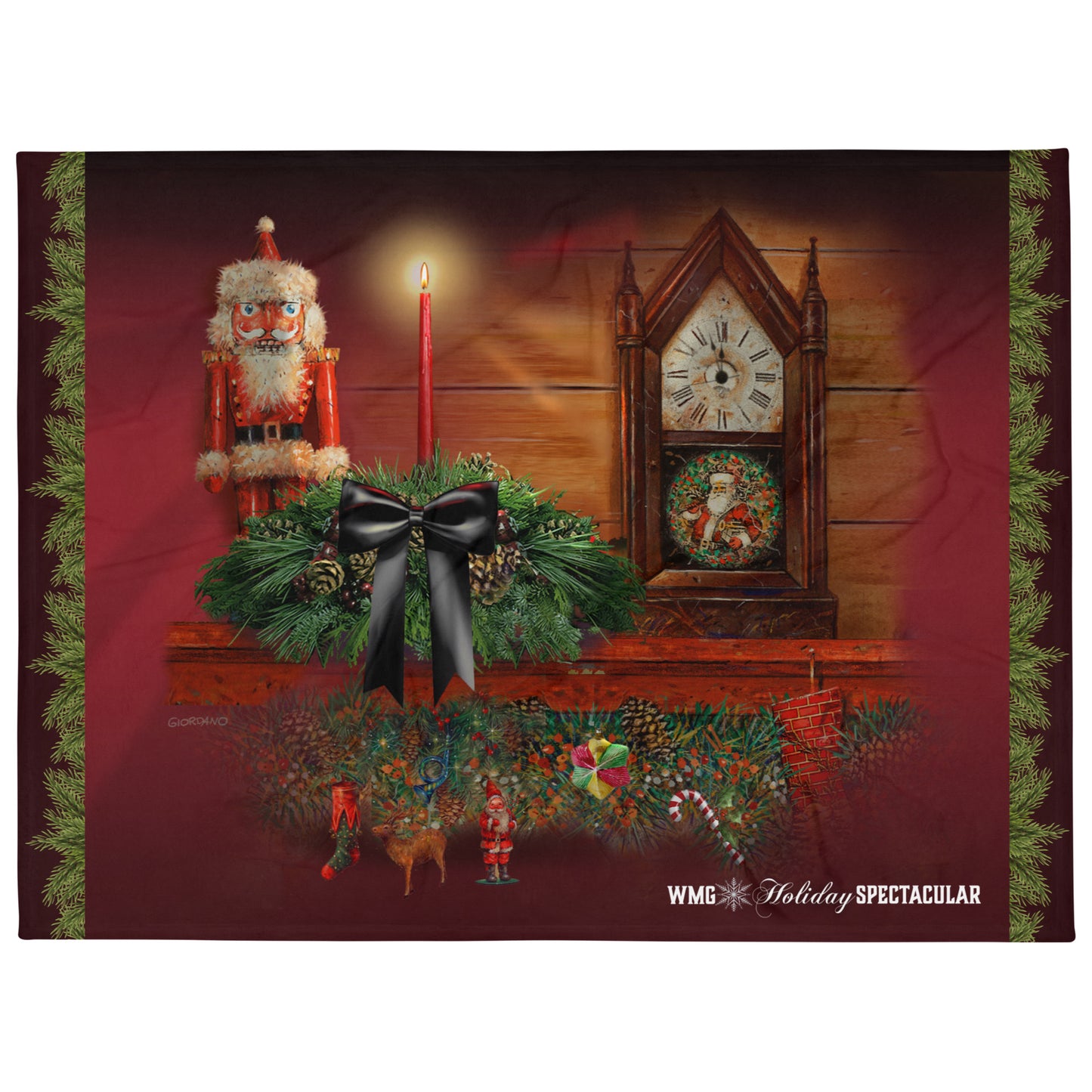 NUTCRACKER Holiday Throw BLANKET