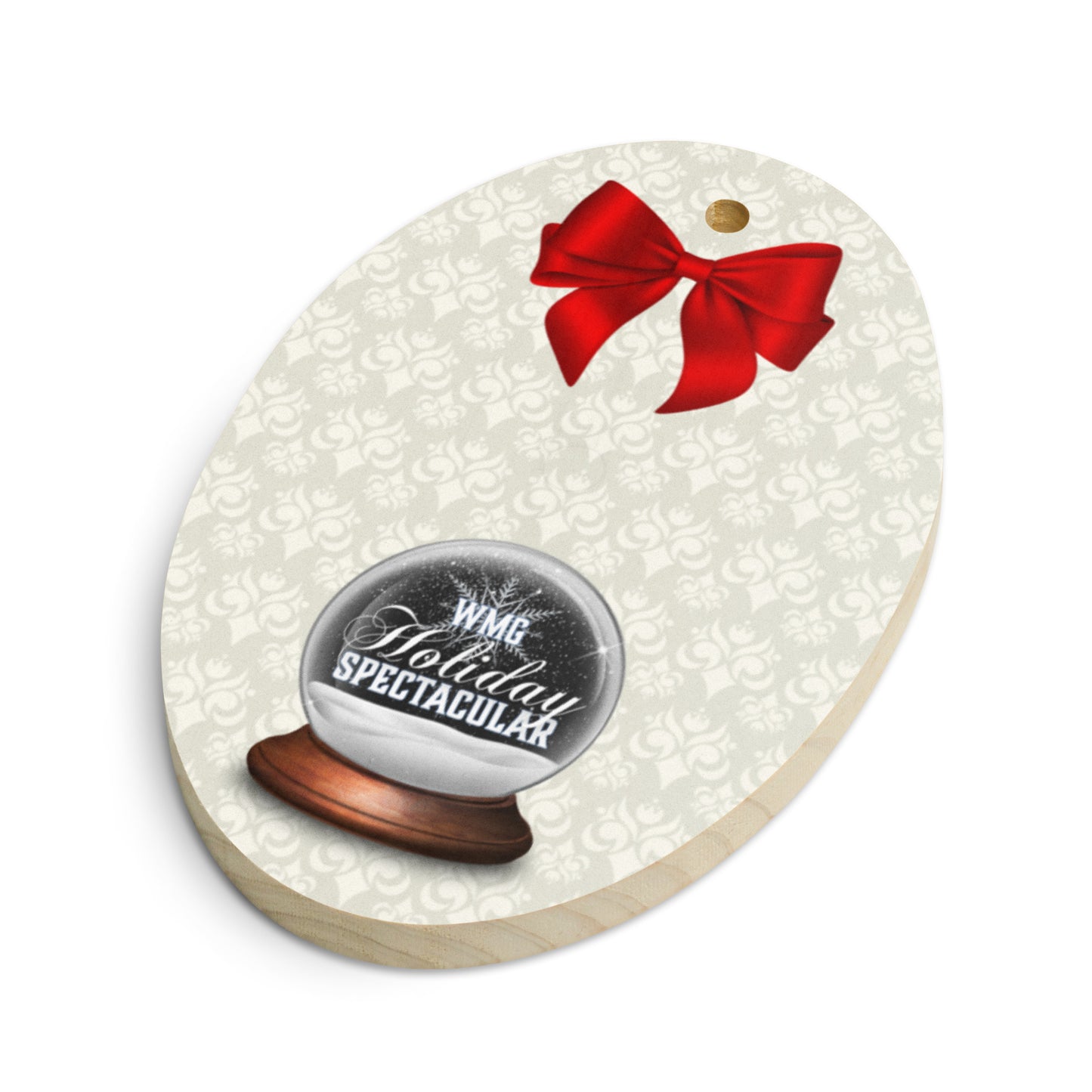 Candy Cane Kitty Wooden ornaments