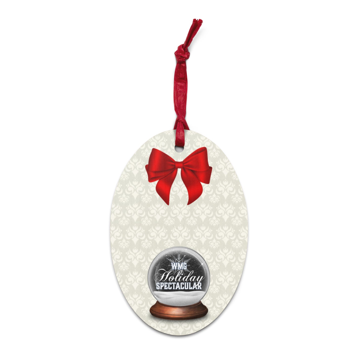 Christmas Lights Kitty Wooden ornaments