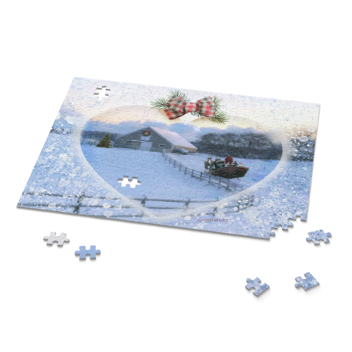 HEART & SLEIGH Holiday Puzzle (252 & 500-Piece)