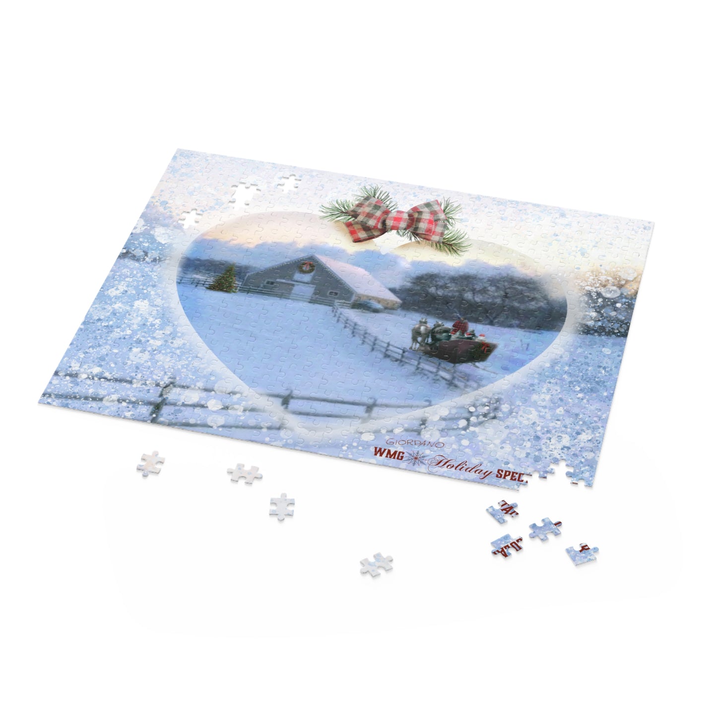 HEART & SLEIGH Holiday Puzzle (252 & 500-Piece)